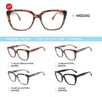 Plastic acetate eyeglasses frame with spring hinges WD2262