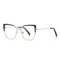 Metal + TR90 plastic Blue Blocker glasses frame for women with UV and blue light protection lenses More FCS3156