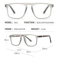 Очки пластиковые TR90 с защитой от синего света 6011-GT