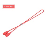 Шнурок-фиксатор для очков силиконовый 27 см, отверстие 3*5 мм