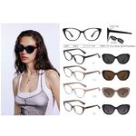 Plastic TR90+CP eyeglasses frame with blue ray cut protection, with spring hinges + sun protection polarized clip-on Leke LK8823