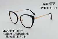 Metal + TR90 plastic ultrathin women's frames with spring hinges Wilibolo TR3079