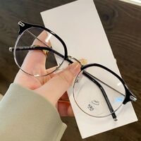 Очки гибридные с шарнирной резьбой, металл + TR90, с защитой от синего света Blue Block FENQI F1343