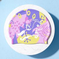 Swimming waterproof anti-fog goggles for kids (3-12 years), with cap, 240-YU