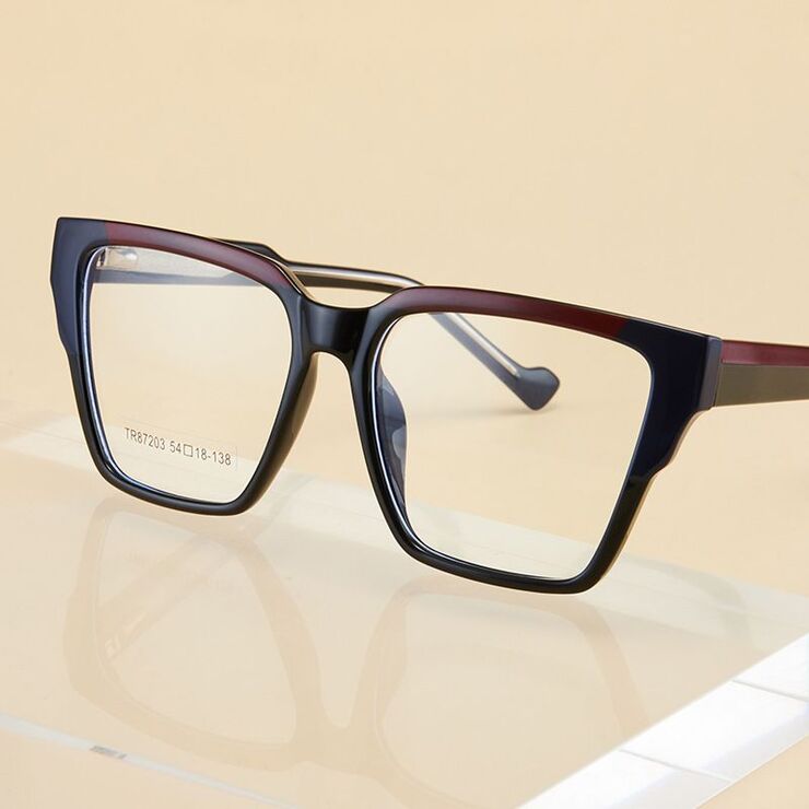 TR90 plastic frame or glasses with blue light protection, with spring hinges FA87203