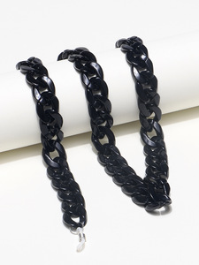 Retro fashion acrylic black glasses chain GB011(3)