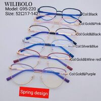 Metal ultrathin frames, with spring hinges Wilibolo G95-220