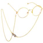 Metal non-slip chain, with glasses, for glasses and masks GL508
