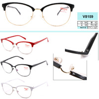 Очки в комбинированной оправе белая линза Vizzini V8159