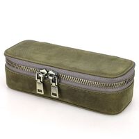 Сумка-барсетка-чехол из натуральной кожи для очков и девайсов с молнией CF1169