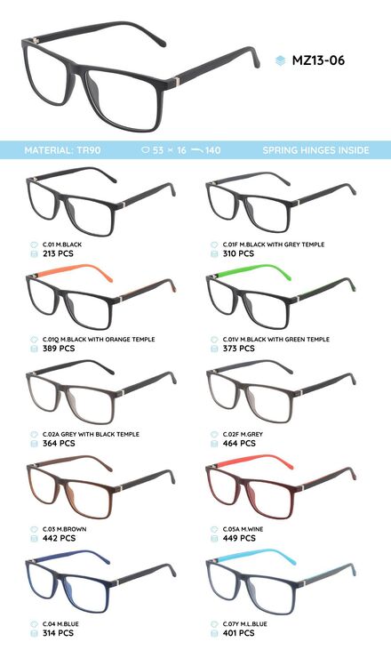 TR-90 plastic frames for glasses MZ13-06
