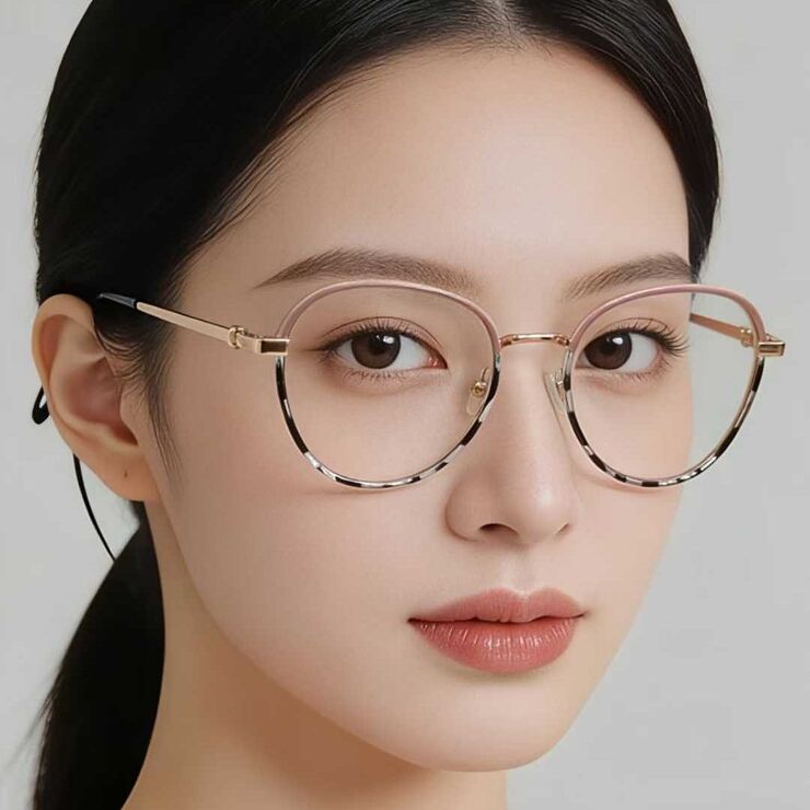 Оправа металлическая ультратонкая женская с флексом Wilibolo K6804