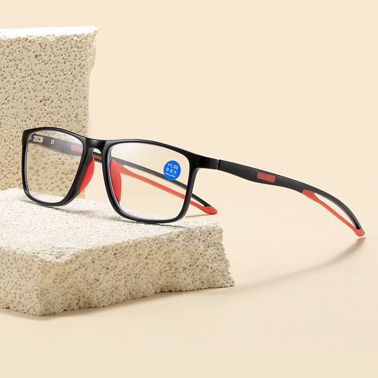 TR90 glasses for reading, with Blue ray cut protection, diopters from 0.00 to +4.00, RMC=62-64, KY1118-2老花
