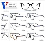 Plastic acetate frame with spring hinges D3038-DA