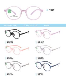 TR-90 plastic frames for kids 7010TR