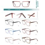 Plastic frames for glasses, acetate lamination with spring hinges Big City CL9015