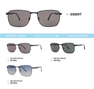 Metal frame polarized sunglasses S3009T