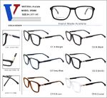 Plastic acetate frame with spring hinges D5008-DA