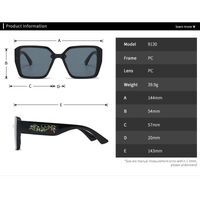Plastic square sunglasses for women Elit 9130-EL