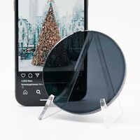 Фотохромные серые пластиковые линзы, индекс 1.56, с покрытием UV410 