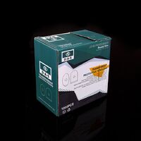 Липкий сегмент (липучки, слиперы, противоскользящие накладки) для линз, прозрачные с серебряной кромкой, поливинилхлорид, 500 штук