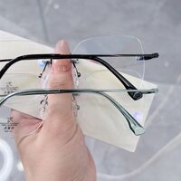Rimless metal frames with Blue Ray Cut lenses MAMO F99105