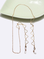 Набор из двух цепочек для очков с сердечками и кружочками GL1350