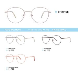 Metal women's frame for glasses MW3108