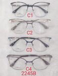 Metal frame for glasses with spring hinges 2245B