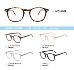 Plastic acetate eyeglasses frame with spring hinges WD1660P