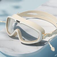 Swimming waterproof anti-fog goggles, with earpugles and cap, YJ309-YU