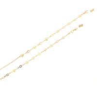 Gold-colored metal non-slip chain, with flower, for glasses and masks GL162