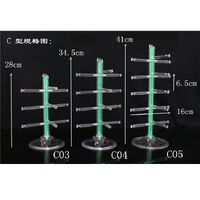 Стойка для очков акриловая настольная на 3 / 4 / 5 / 6 мест B04B05B06