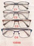 Metal frame for glasses with spring hinges 1089B