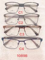 Metal frame for glasses with spring hinges 1089B
