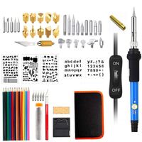 Soldering kit, temperature-controlled soldering iron 60 W, powered by 220 V