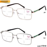 Очки мужские металлические с флексами Vizzini V7018 до +5,00 и -8,00