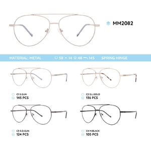 Metal men's frame for glasses MM2082