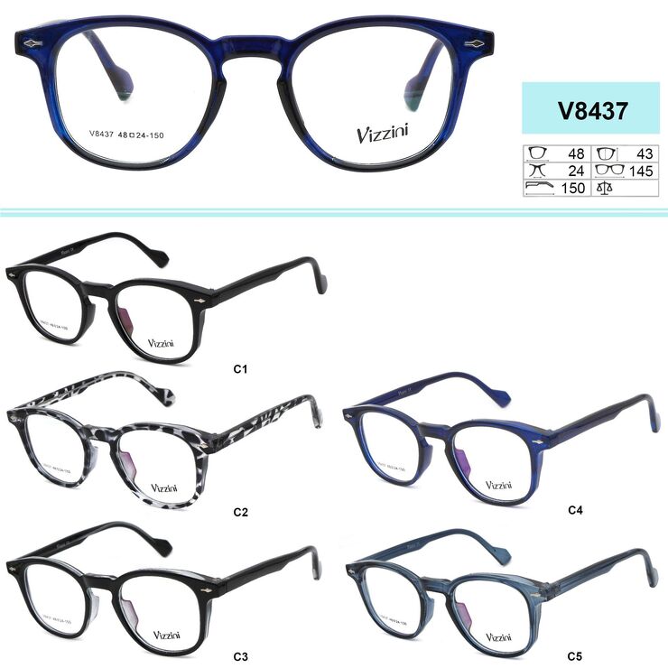 Plastic eyeglasses frame VIZZINI V8437