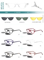 Plastic acetate frame with spring hinges + polarized clip-on Big City F3038S