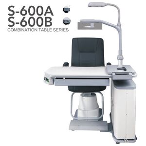 Ophthalmologist workstation, combined table + chair S-600AB, tabletop 1020*480 mm
