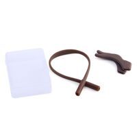 Набор: шнурок-резинка - фиксатор для очков эластичный, 18 см, крепление - Ø3*4 мм + стоппер силиконовый