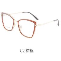 Оправа для очков комбинированная (металл + TR90) с защитой от синего света, с флексом FA87067