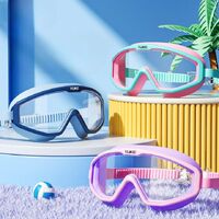 Swimming waterproof anti-fog goggles for kids (3-15 years), with box and bag type, 6006-YU