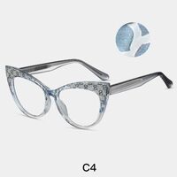 TR90 plastic frame or glasses with blue light protection, with spring hinges FA87284