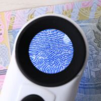 Лупа портативная карманная с подсветкой 6b-1b-1, диаметр: 21 мм, увеличение: 40X