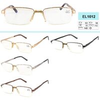 Очки Vizzini EL1012G, block blue light, полуободковые в металлической оправе +1.50 до +2.50 (шаг 0.25)