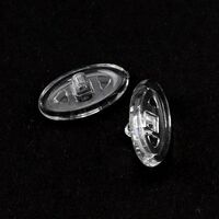 Silicone nose pad for glasses CY005, CY006, CY007, CY008 almond-shaped universal, right+left, size 12*7/15*8 mm, for screw and latch