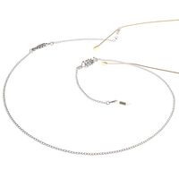 Металлическая нескользящая цепочка серебряного цвета, с рыбкой, для очков и масок GL054