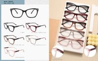 Plastic acetate frame for women, with spring hinges Big City MS8384